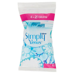 Gillette Venus simply2 4 + 2 Disposable Razors (Pack of 6)