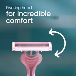 Gillette Simply Venus 3 Women's Disposable Razors with Lubricating Strip, 4+2 Free