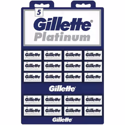 100 Gillette Platinum Double Edge Razor Blades
