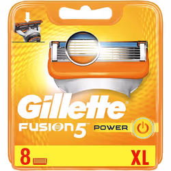 Gillette Fusion5 Power razor blades for men, 8 pieces