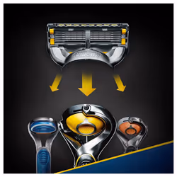 4 x Gillette Fusion ProShield Men's Replacement Razor Blades & Precision Trimmer