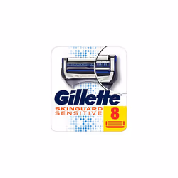 Gillette Skinguard Men's Blades, For Sensitive Skin, Pack of 8 blades