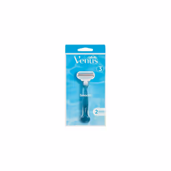 Gillette Venus Smooth Women's Shaver with 2 Razor Blades, 3 Blades with Protective Pad, Current Version