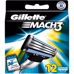 Gillette MACH3 Razor Blades Pack of 12 Refills