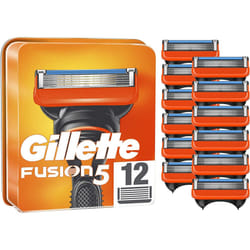 Gillette Fusion5 Mens Razor Blades, Pack of 12 Refill Blades