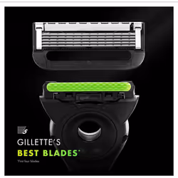 Gillette Labs Razor Blades Men, Pack of 6 Razor Blade Refills, Compatible with GilletteLabs with Exfoliating Bar and Heated Razor