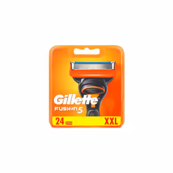 Gillette Fusion5 Razor Blades Men, Pack of 24 Razor Blade Refills with Precision Trimmer, 5 Anti-Friction Blades, Packaging M ...