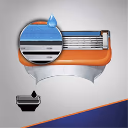 Gillette Fusion Mens Replacement Razor 5-Blade Cartridges - 8 Pack of Blades