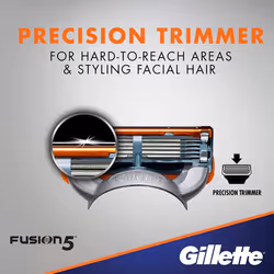 Gillette Fusion5 Razor Blades for Men with 5 Anti-Friction Blades for A Shave You Barely Feel