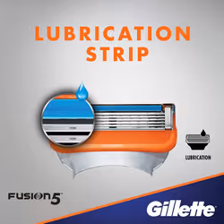 Gillette Fusion5 Razor Blades for Men with 5 Anti-Friction Blades for A Shave You Barely Feel