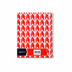 Amazon Basics College Ruled Wirebound Spiral Notebook  70 Sheet - 5-Pack  Assorted Lattice Pattern Colors