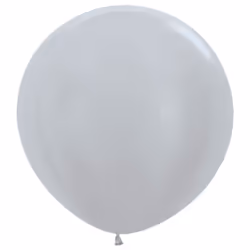 Amscan 20006699, Toy balloon, Latex, Silver, 91.5 cm, 1 pc(s)