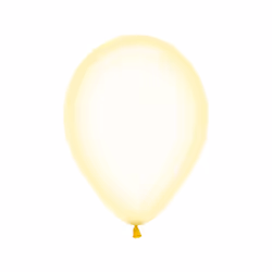 Amscan 20013539, Toy balloon, Latex, Yellow, 13 cm, 1 pc(s)