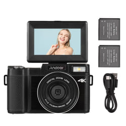 Andoer Portable Digital Camera with 3.0-inch TFT Rotatable Screen 48MP 4K Ultra HD 16X Zoom Support