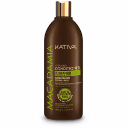 KATIVA Macadamia Conditioner, 500ml, Women, Non-professional hair conditioner, Dry hair, All colours, Hydrating, Moisturizing ...