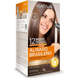 Brazilian Straightening Kit - Professional Straightening Treatment at Home - Up to 12 Weeks Lasting - Keratin Straightening - Vegetable Keratin -
