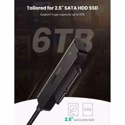 UGREEN USB 3.0 to Sata Adapter 2.5 External Hard Drive Disk Reader Cable UASP Supported Sata III to USB Co