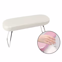 Nail Art Hand Pillow Tool Striped Leather Bracket Hand Pillow-H1-LB/White/Nude