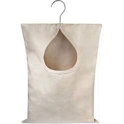 Handy Laundry Clothespin Bag-Holds 100 Medium-Sized Clothes Pins, Durable Polyester Material, Hook for Hanging