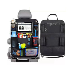 2 Pieces Car Back Seat Organizer for Children with Large Pockets and IPad Tablet Compartment Waterproof Car