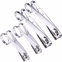 4 Pack Grip Nail Clippers 360 Degree Swivel Head Scissor Grip Toenail Clippers Stainless Steel (Easy Grip)