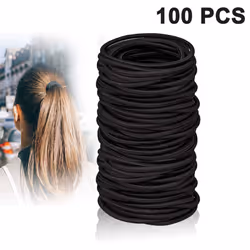 100 Pieces Hair Ties, Elastic Hair Ties Hair Bobbles Hair Bands For Women With Thick Hair-Combination 1