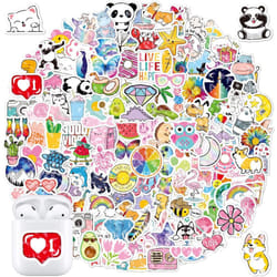 160Pcs Cute Stickers  Kawaii Stickers for Kid,GirlsTeens, Vinyl Waterproof Stickers for Water Bottles,Laptop, Phone Etc.Stickers Non Independent