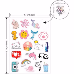 160Pcs Cute Stickers  Kawaii Stickers for Kid,GirlsTeens, Vinyl Waterproof Stickers for Water Bottles,Laptop, Phone Etc.Stickers Non Independent