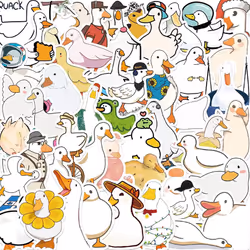 Cartoon duck stickers for teenagers and kids, cute waterproof vinyl stickers for laptops, mobile phones, water bottles, water ...