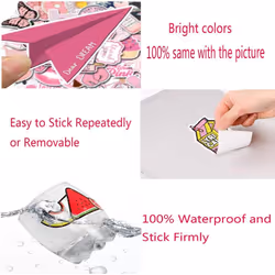 Cartoon Beverage Stickers 50pcs Beautiful Fashion Stickers Laptop Water Bottle Phone Skateboard Summer Flavor Drink Vinyl Stickers for Teens Adults
