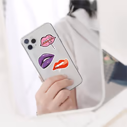 50-Pack Sexy Lip Stickers Water Bottle Notebook Car Phone Guitar Skateboard Kiss Stickers Vinyl Waterproof Decals For Teens Adults