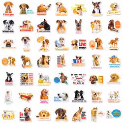 Dog stickers-100 animal cartoon waterproof laptop kettle suitcase DIY birthday party beautiful vinyl sticker scrapbook skateboard phone case