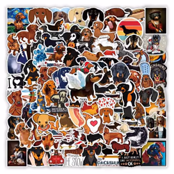 Dachshund sticker 100 cartoon waterproof laptop kettle suitcase DIY beautiful vinyl sticker birthday party scrapbook skateboa ...