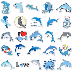 Dolphin stickers 50 cute dolphin stickers waterproof vinyl stickers cute funny for phablet hydrofoil water bottle bike luggage computer.