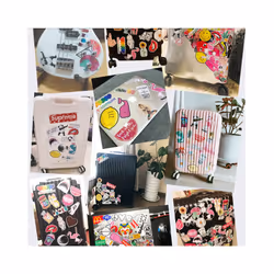 50pcs cute animal bear stickers waterproof vinyl cute funny stickers suitable for laptop phablet hydrofoil kettle bike luggage computer