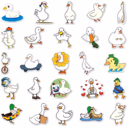 50pcs cute cartoon duck stickers waterproof vinyl cute funny stickers suitable for laptop phablet hydrofoil kettle bike luggage computer.