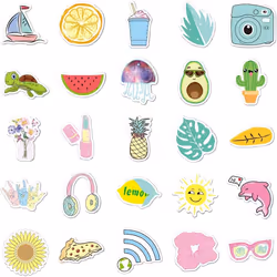 50PCS Cute Animal Stickers for Kids, Water Bottles Stickers Vinyl for Girls Phone/Laptop/Luggage