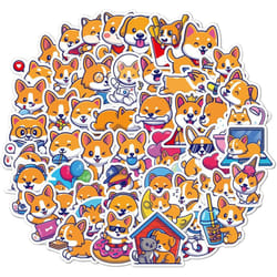 50PCS Cute Animal Stickers for Kids, Water Bottles Stickers Vinyl for Girls Phone/Laptop/Luggage