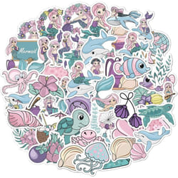 50PCS Cute Animal Stickers for Kids, Water Bottles Stickers Vinyl for Girls Phone/Laptop/Luggage