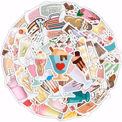 Beverage bottle stickers waterproof vinyl stickers laptop bumper skateboard computer phone case 50 DIY stickers for teenagers ...