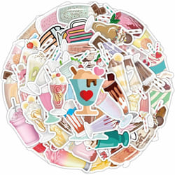 Beverage bottle stickers waterproof vinyl stickers laptop bumper skateboard computer phone case 50 DIY stickers for teenagers and children.