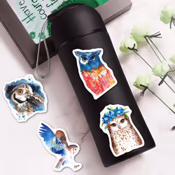 50 waterproof stickers for cats and kittens are suitable for water bottles, vinyl beautiful colorful Ins wind  decals notebook skateboard suitcase.