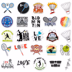 Badminton ball waterproof vinyl sticker 50 suitable for computer suitcase, mobile phone, car scrapbook, kettle and bicycle graffiti sticker.