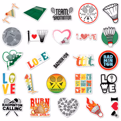 Badminton ball waterproof vinyl sticker 50 suitable for computer suitcase, mobile phone, car scrapbook, kettle and bicycle graffiti sticker.