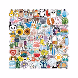 100pcs Water Bottle Laptop Stickers, Waterproof Vinyl Sticker Pack, Gift Skateboard Decal Stickers for Adult Teen Boys(Alpaca Turtle)