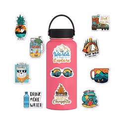 100pcs Water Bottle Laptop Stickers, Waterproof Vinyl Sticker Pack, Gift Skateboard Decal Stickers for Adult Teen Boys(Outdoor Landscape)