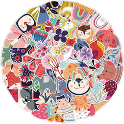 50PCS Cute Stickers Kawaii Sticker for Water Bottles Laptop Scrapbooking Cup Car, Waterproof Vinyl Stickers for Teens Girls  Boys Adults Kids Adults