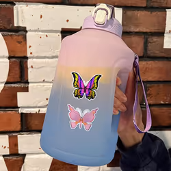 50PCS Butterfly Stickers Bright Colors Decals Vinyl for Scrapbooking Water Bottles Luggage Laptop Cup Suitcases Wall Bedroom, Waterproof Stickers