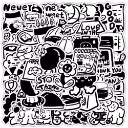 60Pcs Korean Style Stickers for Water Bottle Laptop Skateboard Bicycle Luggage Guitar DIY Decals Patches Vinyl Waterproof Sti ...