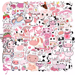 Cute Pink Cow Sticker Kawaii Stickers for Party Vinyl Waterproof Cartoon Animal Stickers for Water Bottle,Laptop,Envelopes,Cr ...